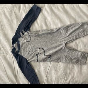 Just one you 9m onesie with rhino design